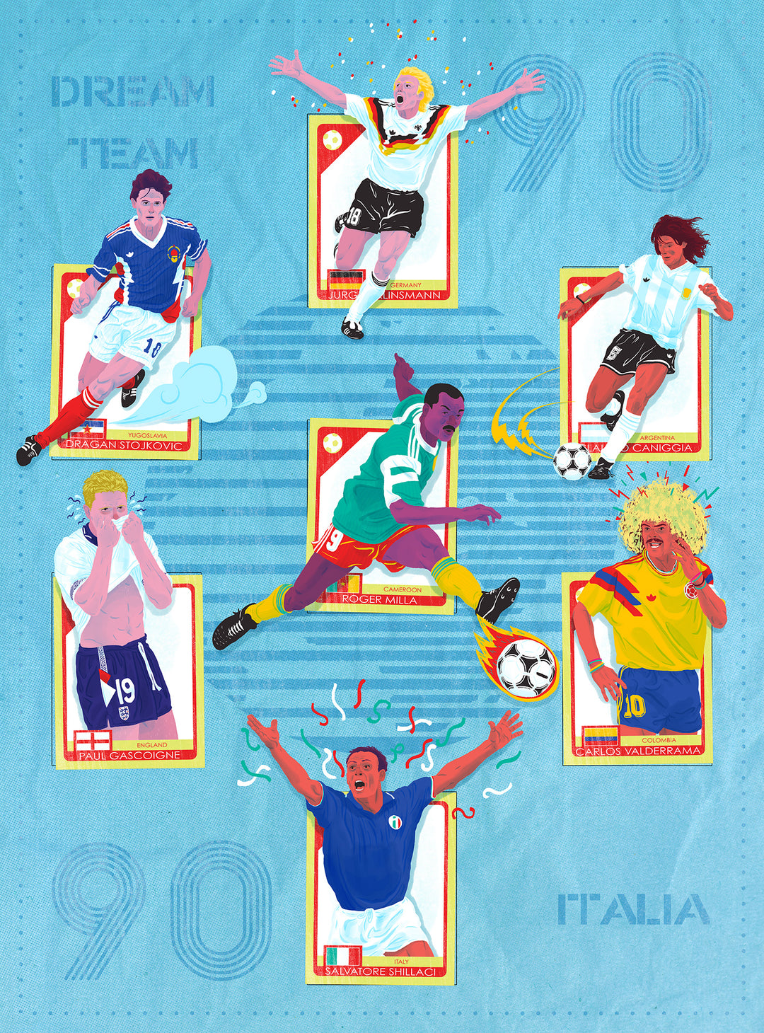 Stars of Italia '90 by Felix Whitlock
