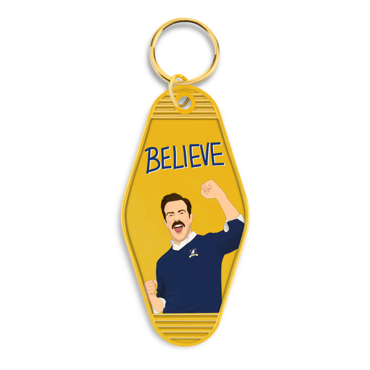 Ted Lasso Keychain - Believe Motel