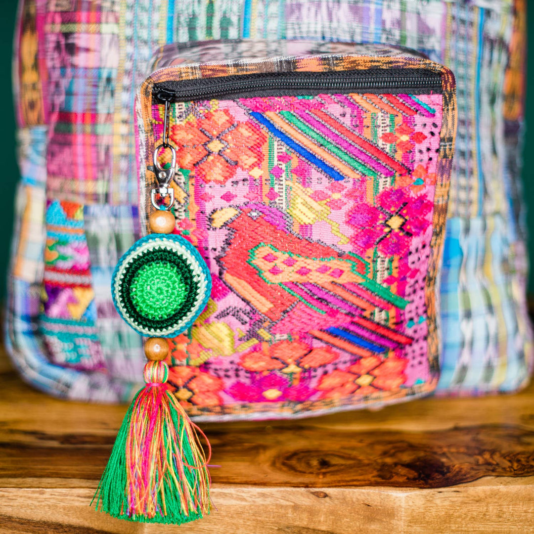 Colorful Crochet Bag Charm