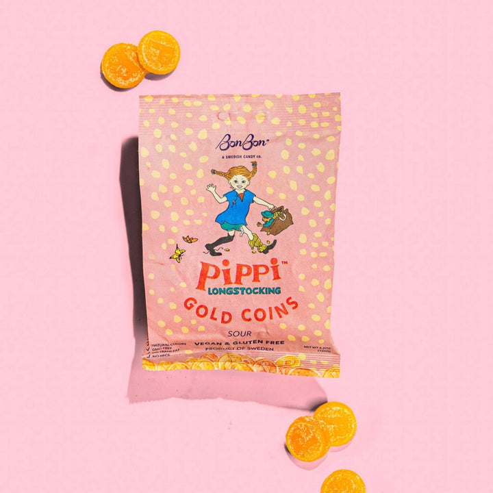 Halftime Swedish Candy - Pippi Longstocking Gold Coins