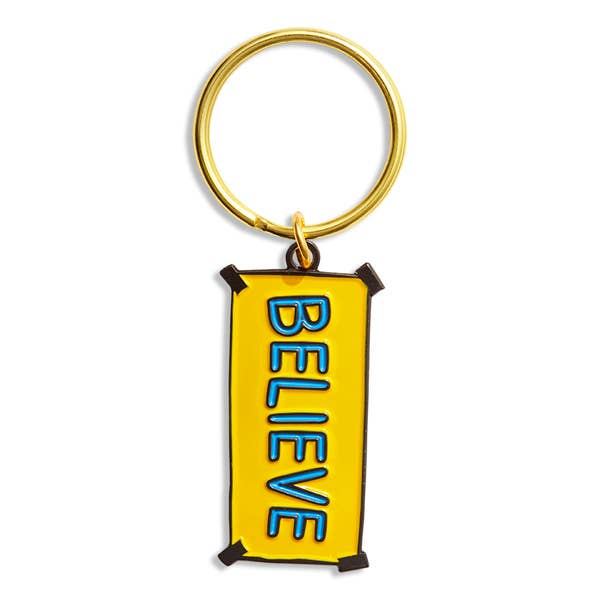 Ted Lasso Keychain - Believe Sign