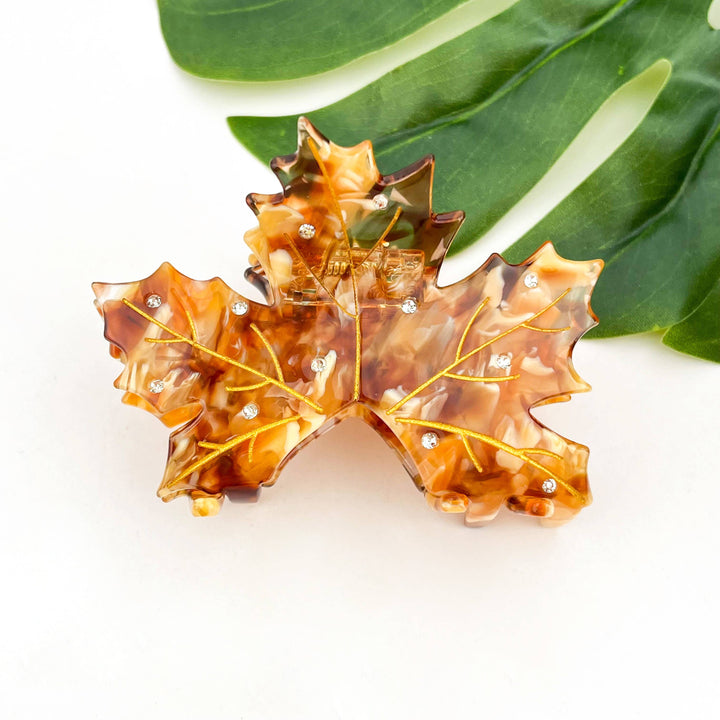 Sideline Maple Leaf Claw Clip - Red