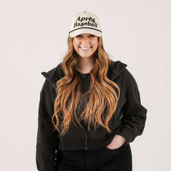 Talisman Après Baseball White & Black Foam Trucker Cap