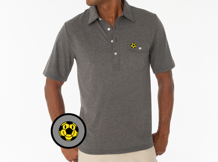 Talisman - Performance Players Shirt - Yellow Ball - Heather Grey