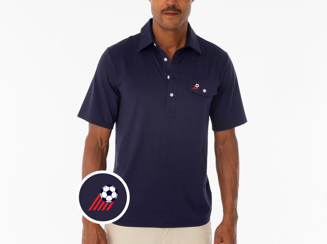 Talisman - Performance Players Shirt - Ball & Stripes - Navy