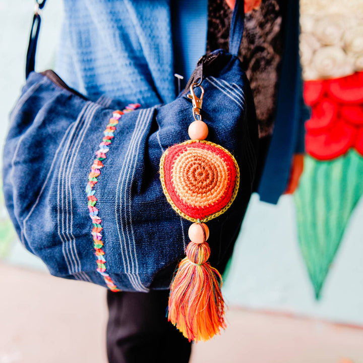 Colorful Crochet Bag Charm