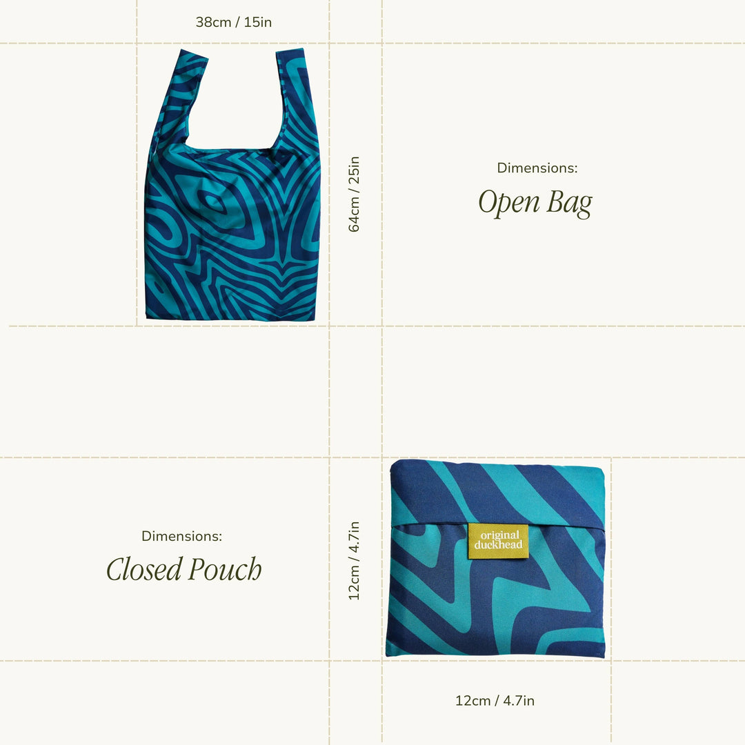 Sideline to Shoreline Tote - Blue Swirl