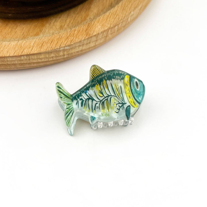 Beach Club Sardine Claw Clip - Blue